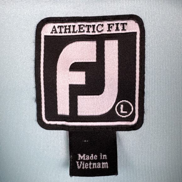 FootJoy Men's Polo Shirt Moisture Wicking Size L Performance Golf Athletic Wear - Picture 6 of 8